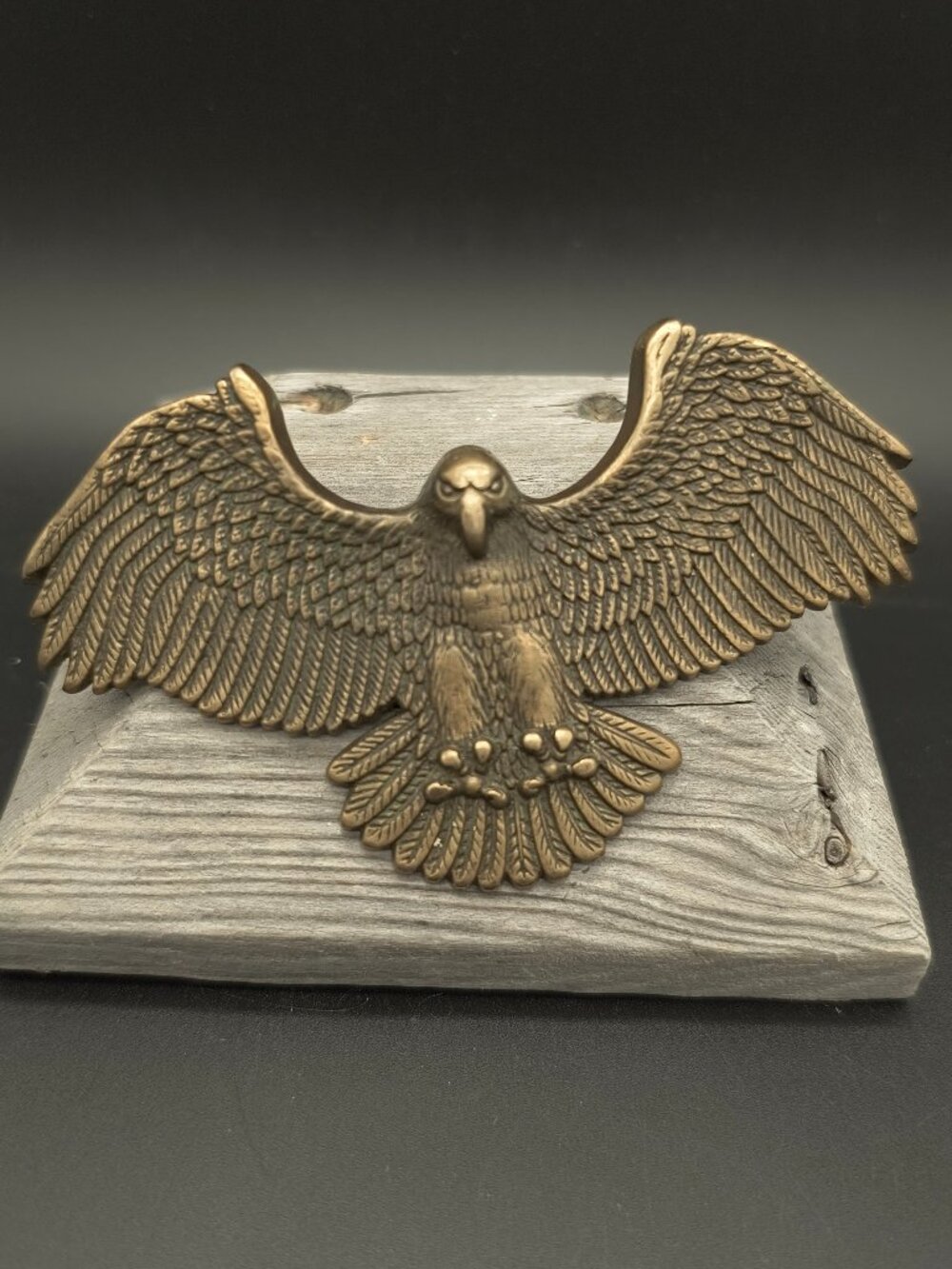 Vintage Baron 1980 Solid Brass Eagle 6207 Belt Buckle READ
